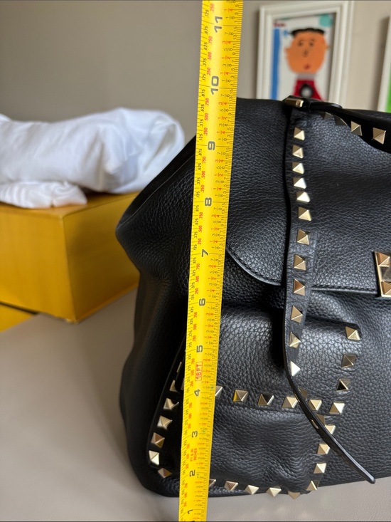 Valentino Black Stud-Trim Leather Backpack Tote main image 6